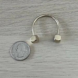 Schlüsselanhänger Schlüsselring goldfarben Schraubverschluss Metall #44977 - Bild 1 von 2