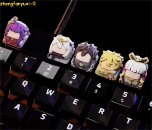 Genshin Impact Neuvillette Furina Keycap for Cross Axis Mechanical Keyboard 1PC - Picture 1 of 15