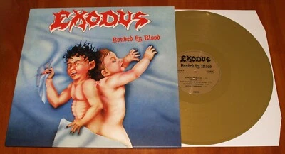 EXODUS BONDED BY BLOOD LP *RARE* GOLD VINYL EU PRESS LIMITED 250 COPIES !! New - Image 1 of 3