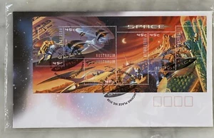 SPACE: AU First Day Cover Miniature Sheet 6x45c Stamps 2000 Launching Place VIC - Picture 1 of 3