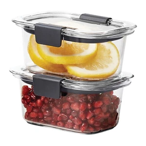 1.3 Cup Stain-Proof Food Storage Container Set of 2 for Lunches Snacks Meal Prep - Picture 1 of 5