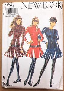 New Look 6921 Misses Fitted Drop Waist Dress Size 6-16 UNCUT - Picture 1 of 3