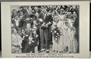 PC ~ MIDGET BRIDAL PARTY FRED ROPER ~ Winnie Yelland & James McLeod - Picture 1 of 2