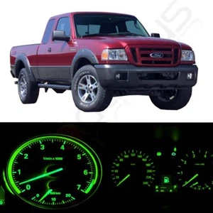 Green LED Kit Gauge Cluster Dash Indicator Light Bulbs Fit 2004-2011 Ford Ranger - Picture 1 of 6