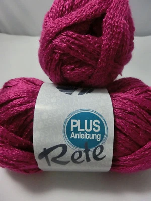 (59,50 €/kg): 200 g LG RETE, Rüschengarn in kräftigem Pink, Fb 053 #3243 - Bild 1 von 2