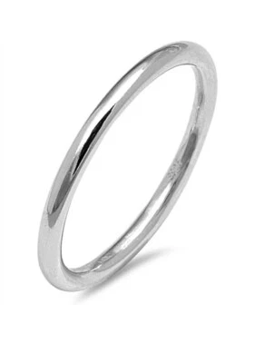 Alianza de plata de acero inoxidable anillo de boda para hombres o damas joyería banda delgada 13 Foto 1 de 4