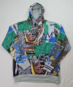 Jean-Michel Basquiat X Members Only Art To Wear Hoodie Men's Size Med Rare - Picture 1 of 9