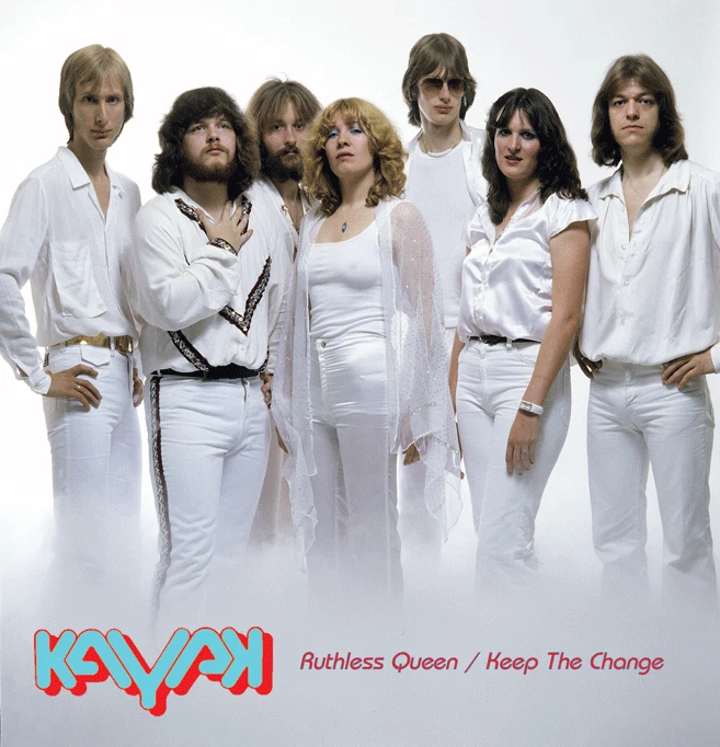 Kayak - 33 rpm single Ruthless Queen b/w Keep The Change - blue vinyl IN STOCK - Image 1 of 1
