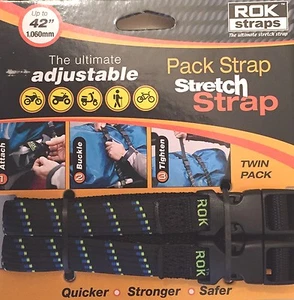 ROK Straps Motorcycle Luggage Tie Down Adjustable Straps 12"- 42" x 5/8" Plaid  - Bild 1 von 3