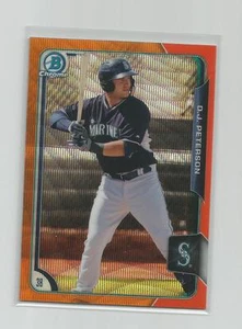 2015 Bowman Chrome D.J. PETERSON Orange Wave Refractor - Picture 1 of 1
