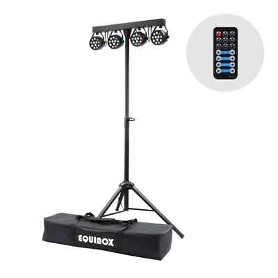 Equinox MicroPar Bar LED Light System PARCAN DJ Disco Stage T-Bar Inc Bag - Image 1 of 4