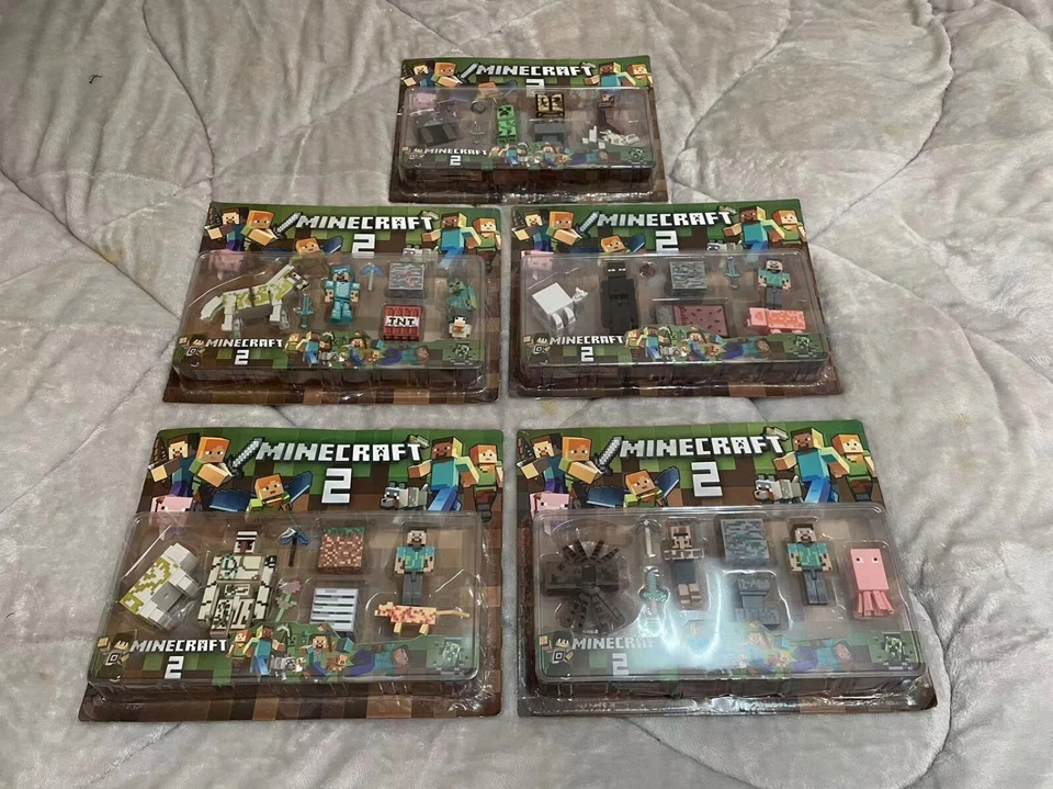 Minecraft Overworld Action Figure Set Kids Gift Toys