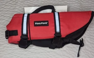 Dog Life Jacket Small Red Flotation Device Zippy Paws Water - Picture 1 of 2