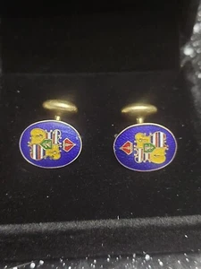 Antique Hawaii Coat Of Arms Cufflinks - Picture 1 of 8