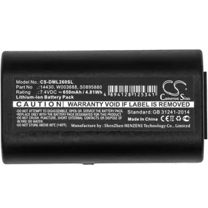 S0915380 1758458 Battery for DYMO LabelManager 260P 280 PnP 3M PL200 650mAh - Picture 1 of 3