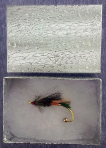Classic Atlantic Salmon Fly Brooch Pin, Rusty Rat - Picture 1 of 1