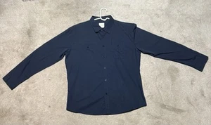 HOLTON Blue Men's Button Down Medium Long Sleeve Shirt - Picture 1 of 4