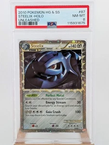 Pokemon Steelix Holo - PSA 8 - Unleashed #87 - Near Mint - Picture 1 of 2