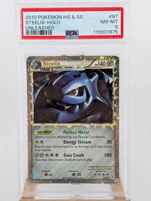 Pokemon Steelix Holo - PSA 8 - Unleashed #87 - Near Mint - Image 1 of 2