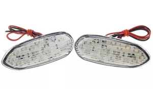 Clear Turn Signal For Suzuki GSXR LED Light 600 1k 750 Mirror Block Off Marker - Foto 1 di 6