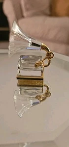 SWAROVSKI CRYSTAL MEMORIES OLD PHONOGRAPH Record Player GOLD ACCENTS Miniature - Picture 1 of 2