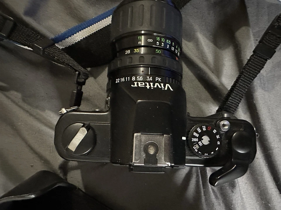 Vivitar V3800N SLR 35mm Film Camera Multi Exposure with 70 mm Lens Kit and Case - Image 1 of 4