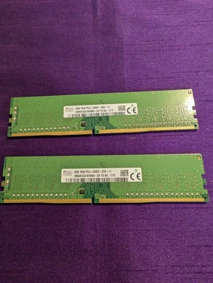 SK Hynix 2x8gb 1Rx8 PC4 - 2400T DDR4 Desktop Memory 288 Pin, please read details - Image 1 of 4