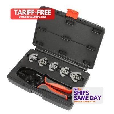 Pertronix Ignition T3001, Kit Black Steel Ratchet Crimp Tool Kit 6-Piece Quick C - Image 1 of 4