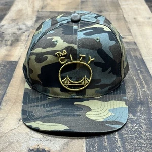 Mitchell & Ness Golden State Warriors The City Camo Hat HWC Cap - Picture 1 of 11