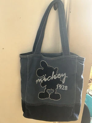 Bolso de Mano Vintage Años 90 Mickey Mouse Pana Detalles 15x14 Disneyland Resort 1928 Foto 1 de 4