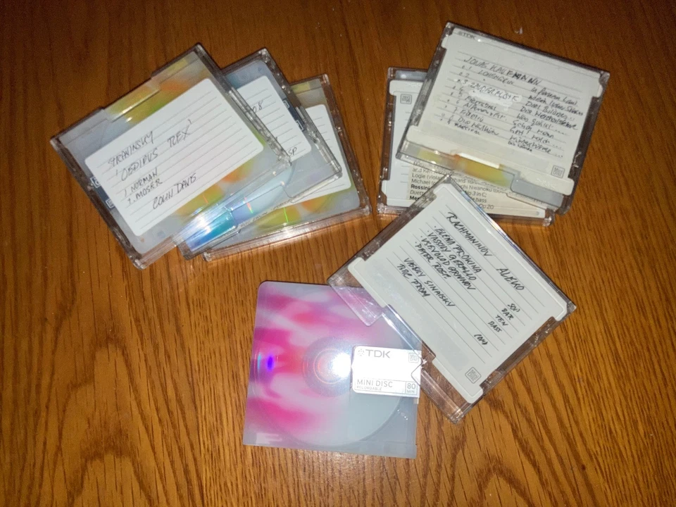 x 6 TDK MD80 Recordable Mini-Discs featuring Classical Performances - Image 1 of 1