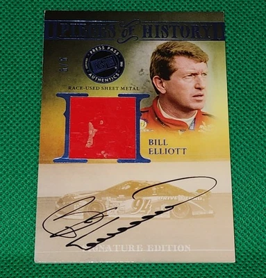 2013 Press Pass Legends Bill Elliott Pieces Of History Signature Edition 5/5 - Image 1 of 4
