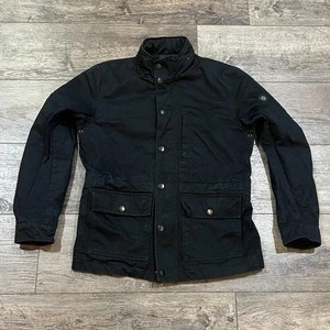 Chaqueta de Campo Diesel Negra Utilitaria 100% Algodón Forrada Cremallera Frontal Para Hombre Talla Mediana - Imagen 1 de 10
