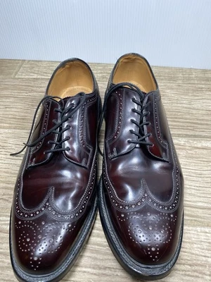 Stafford Men’s Leather Wingtip Oxford Dress Shoes – Size 14M – Burgundy - Image 1 of 4