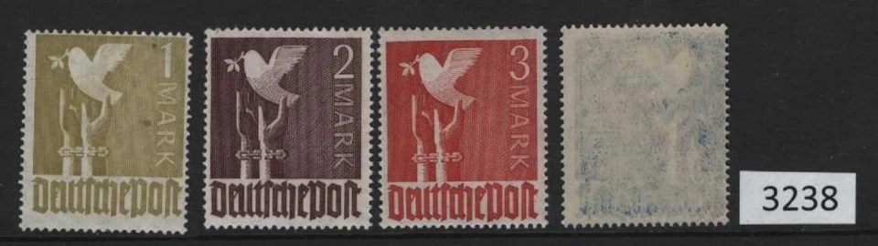 (3238) Germany Scott 574-577, four high values, very lightly hinged LH - Image 1 of 1