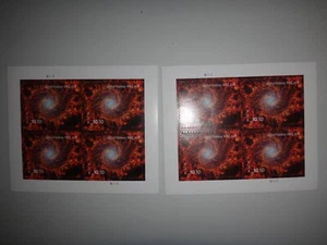 2 Sheets (8) USPS Domestic Priority Mail SPIRAL GALAXY Stamps, Unused MNH 2024 - Picture 1 of 6