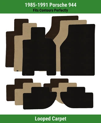 Lloyd Classic Loop Front & Rear Row Carpet Mats for 1985-1991 Porsche 944  - Image 1 of 4