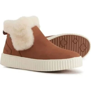 PAJAR Canada Clia Booties Womens Size 6.5 Tan Leather Comfy Waterproof Cabincore - Picture 1 of 15
