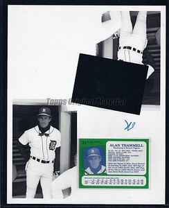 Alan Trammell Tigers 1988 Kay Bee Topps Original Photo Cut 8x10 B&W Vault