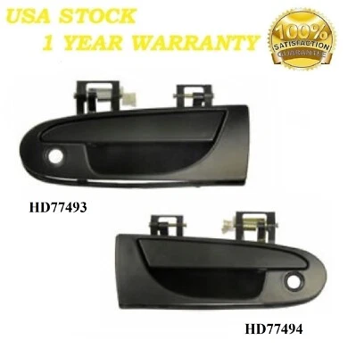 2PCS FRONT LEFT & RIGHT EXTERIOR DOOR HANDLE FIT 1995-1996 EAGLE TALON - Image 1 of 4