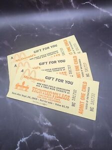 Mcdonald's Frontier Village Free Tickets