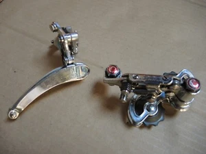 CAMPAGNOLO VALENTINO FRONT + REAR DEARILLEUR 1970s / 80s RECONDITIONED EXCELLENT - Picture 1 of 23