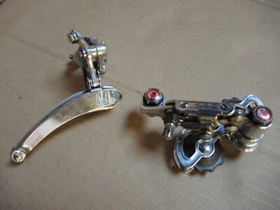 CAMPAGNOLO VALENTINO FRONT + REAR DEARILLEUR 1970s / 80s RECONDITIONED EXCELLENT - Image 1 of 4