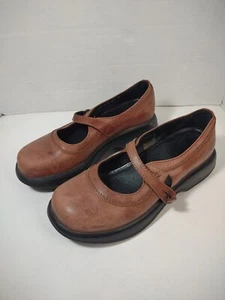 Dansko Mujer Cuero Marrón Mary Jane Zapatos Confort US 8.5 EU 39 Correas Sueltas CG - Imagen 1 de 10