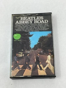 VINTAGE THE BEATLES "ABBEY ROAD" CASSETTE GREEN APPLE 4XT-383 - Picture 1 of 5