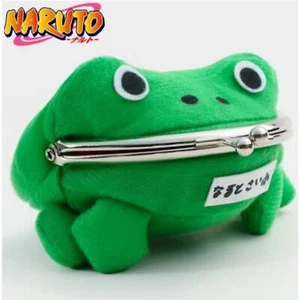 Naruto Gama-chan grüner Frosch Geldbörse Geldbörse Plüschtier 4 Zoll Kröte Geldtasche - Bild 1 von 7