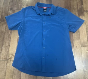 Gerry Button Up Shirt Mens XL Blue Performance Outdoor Hiking Fishing Activewear - Picture 1 of 7