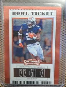 2019 Panini Contenders Draft Picks Bowl Ticket #59 Kerryon Johnson /99 - Picture 1 of 2
