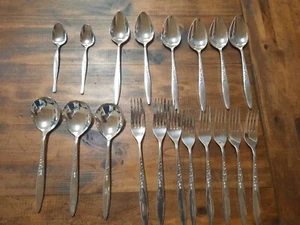 vintage retro wiltshire silver plated Cuttlery Fork Spoon X 19 - Picture 1 of 6