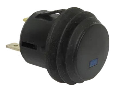 DUN-BRI GROUP DBG Round 20mm ON/OFF Blue LED Push Button Switch 12V